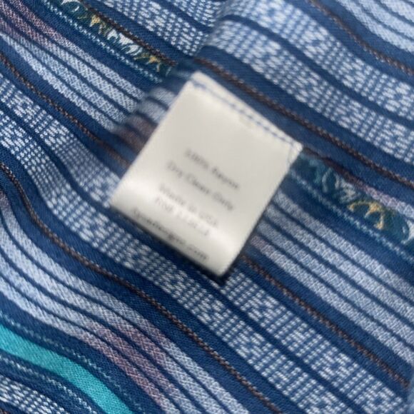 Tysa Designs Rayon Oversized Yoko Kimono In Maldives Print Blue 0 / 1 NWT $ 227 - Picture 14 of 15